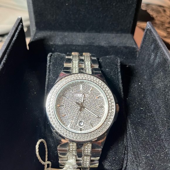 ✨💎 Bulova Phantom Crystal Pave Dial Stainless Steel Watch 💎✨ - Picture 4 of 5
